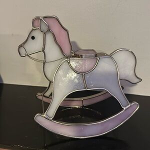 Stained glass horse